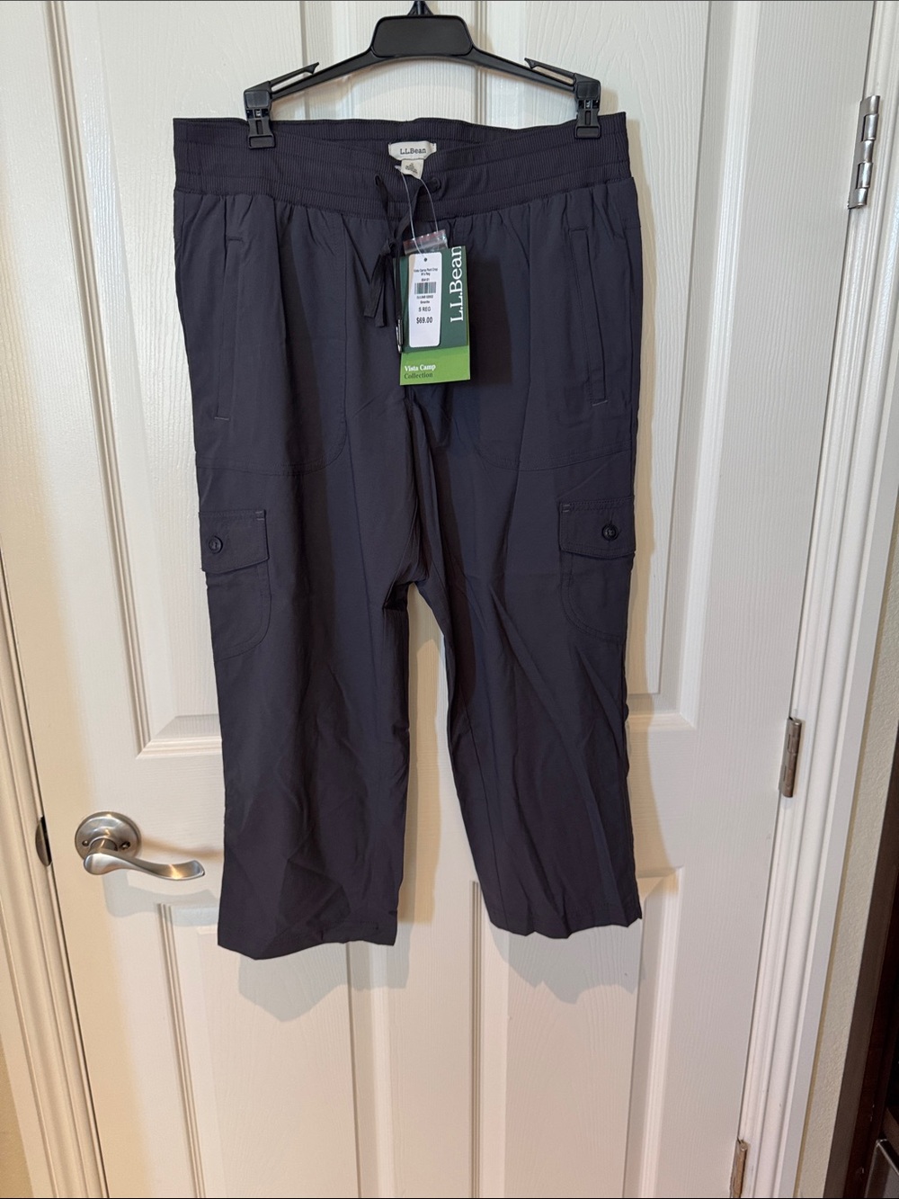 L.L. Bean nwt size small womens Black Cargo Travel Pants